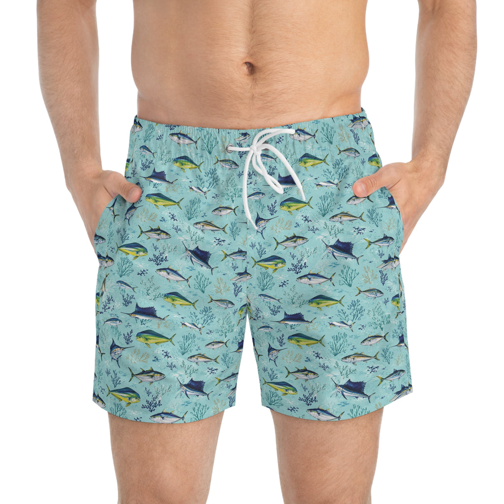 Blue Tuna & Marlin Swim Shorts