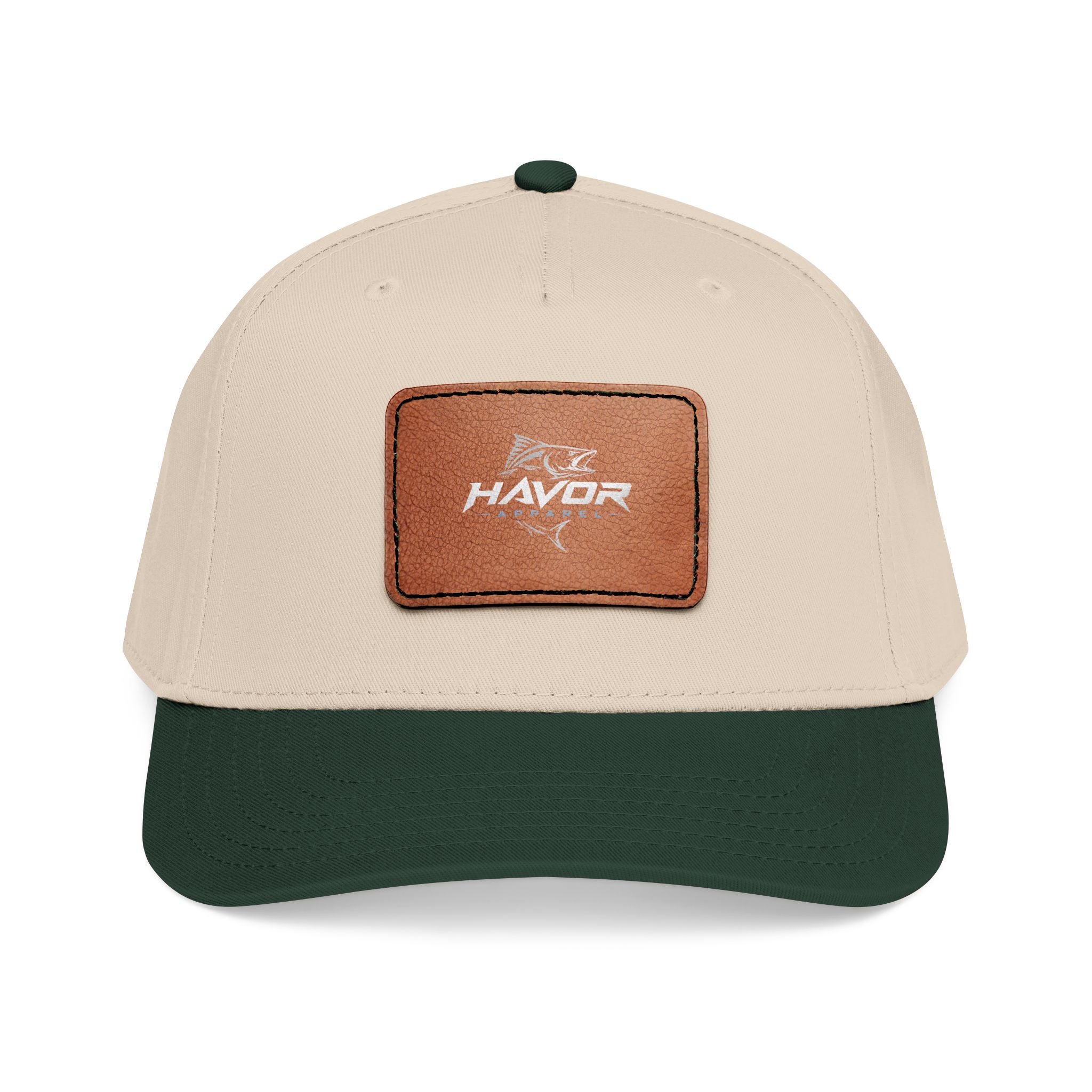 Leather Patch Baseball Cap with Havor Logo