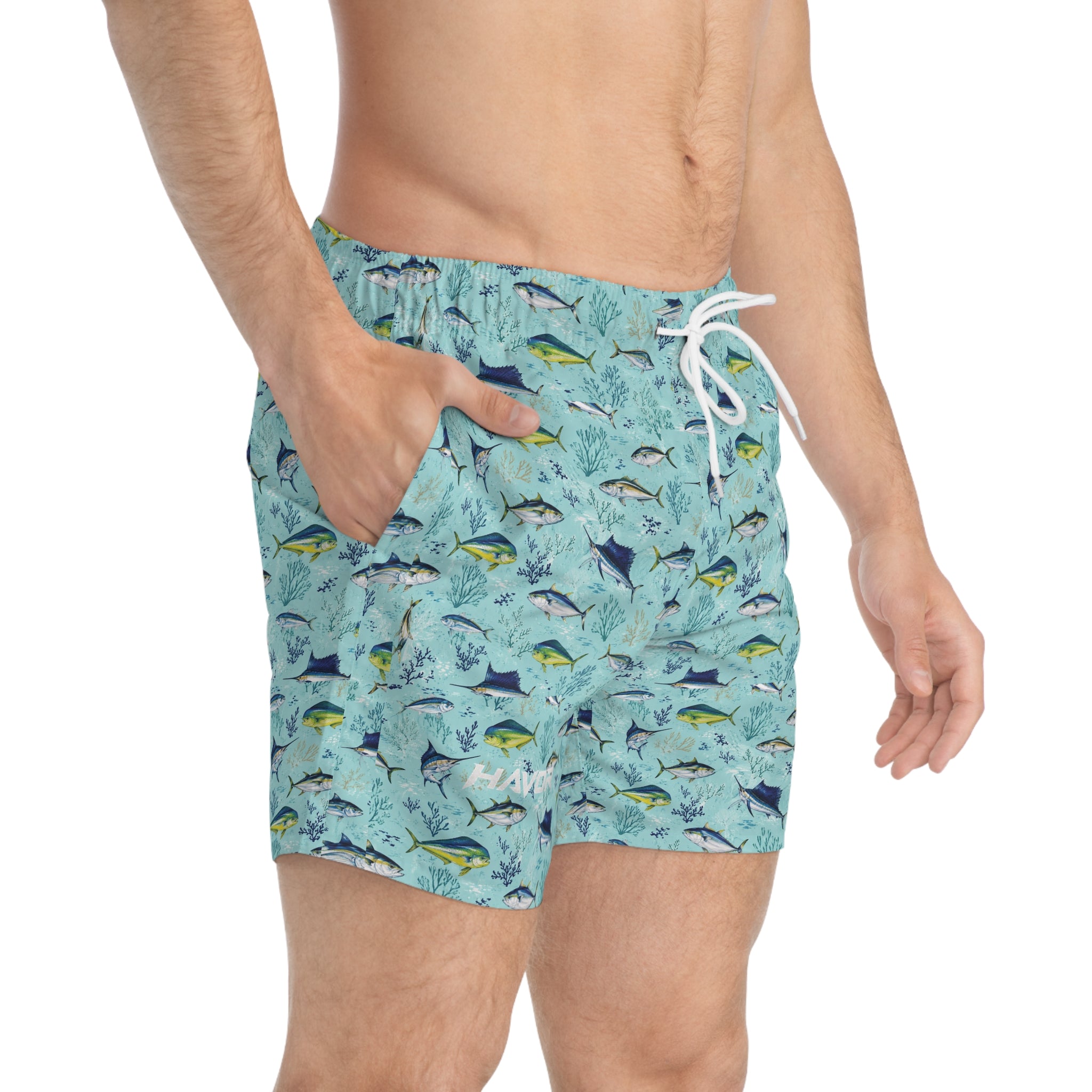 Blue Tuna & Marlin Swim Shorts