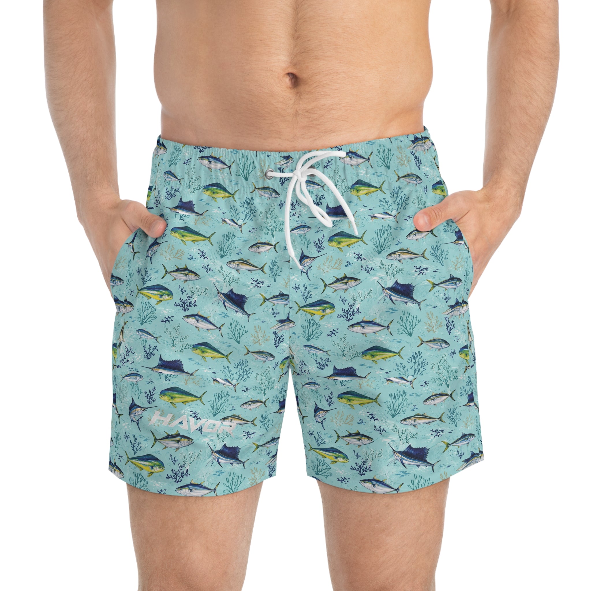 Blue Tuna & Marlin Swim Shorts