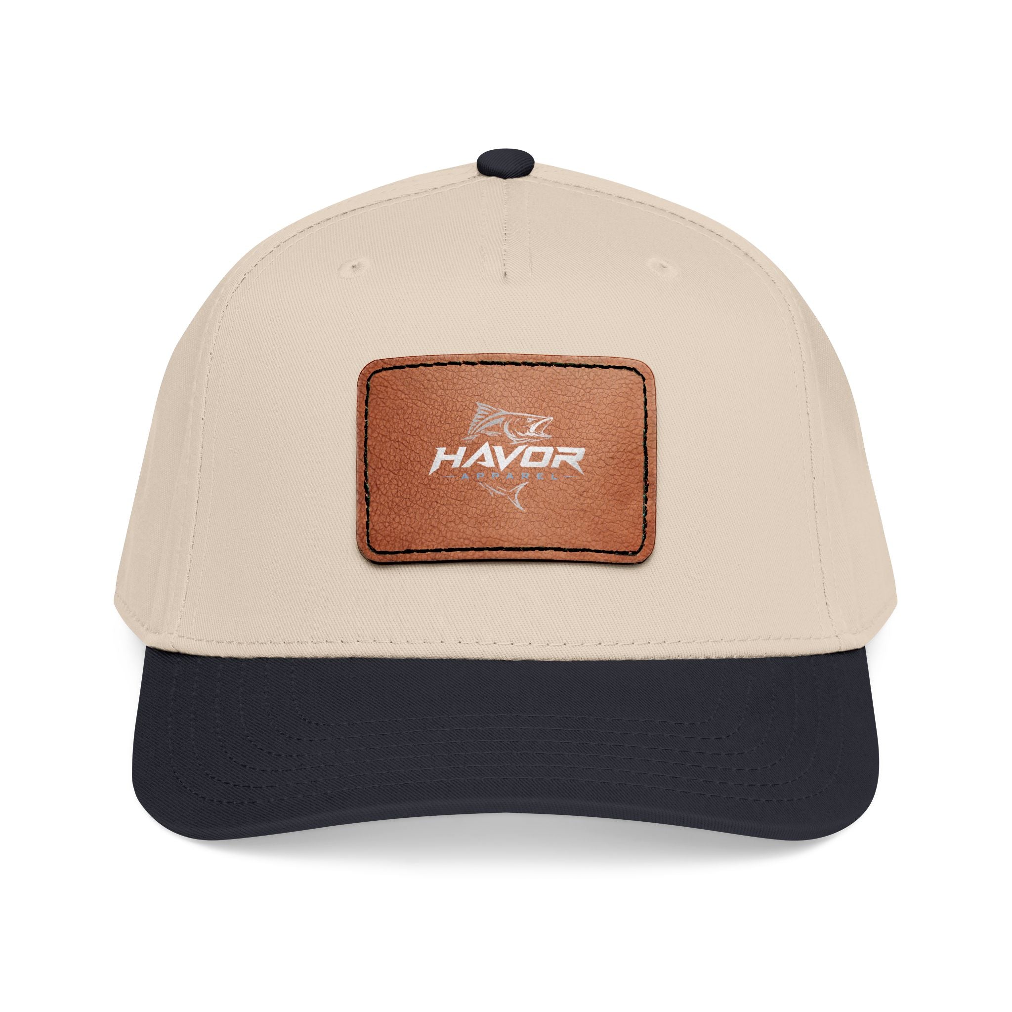 Leather Patch Baseball Cap with Havor Logo