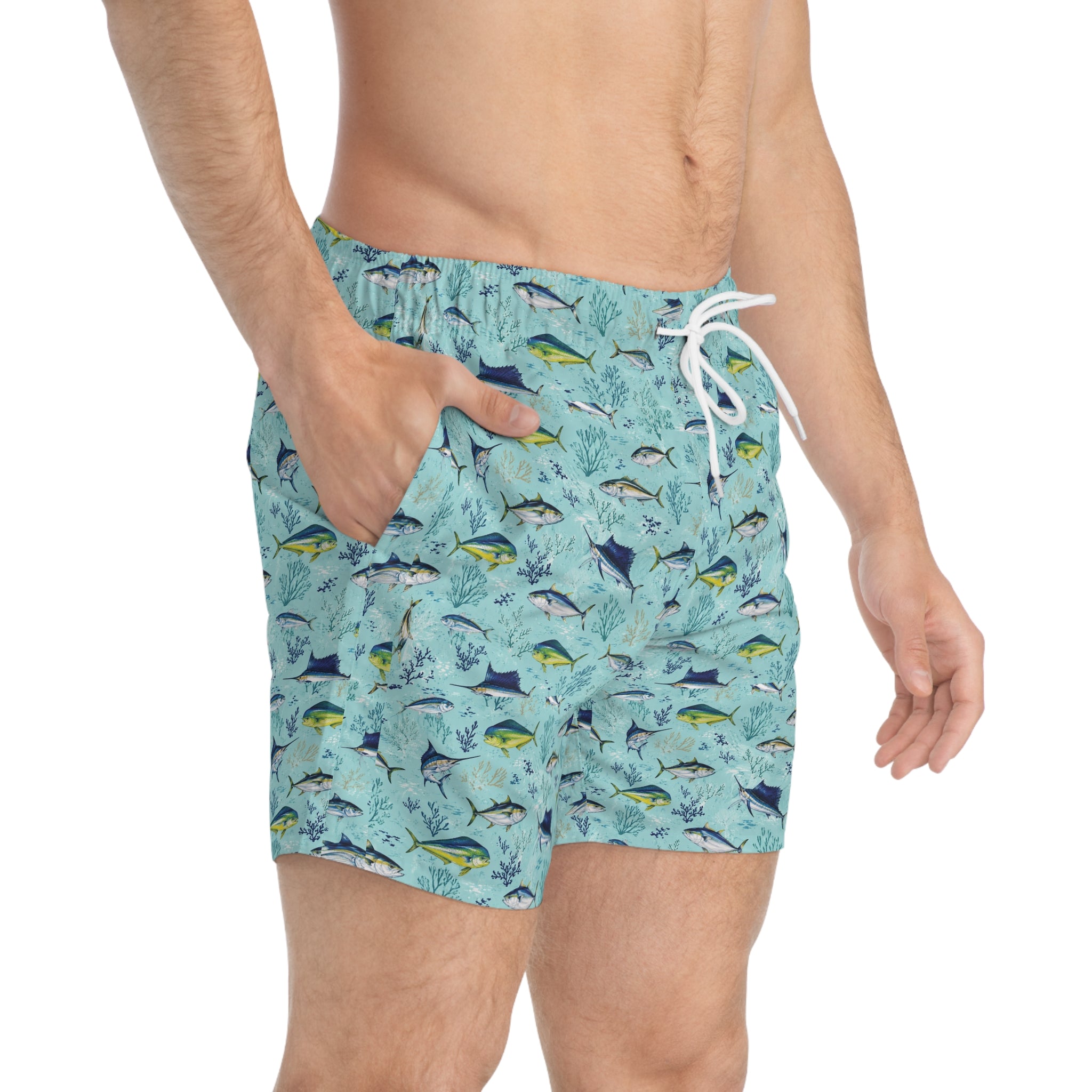 Blue Tuna & Marlin Swim Shorts