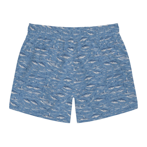 Blue Ocean Tuna Swim Trunks